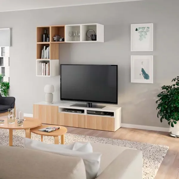 Living Ikea Besta/Eket Non-modulară / White photo 3 Living Ikea Besta/Eket Non-modulară / White photo 3