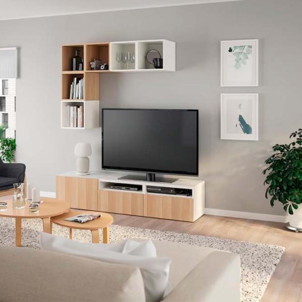 Living Ikea Besta/Eket Non-modulară / White photo 3 Living Ikea Besta/Eket Non-modulară / White photo 3