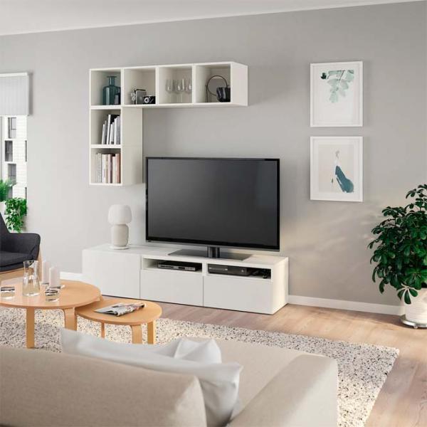 Living Ikea Besta/Eket Non-modulară / White photo 4 Living Ikea Besta/Eket Non-modulară / White photo 4