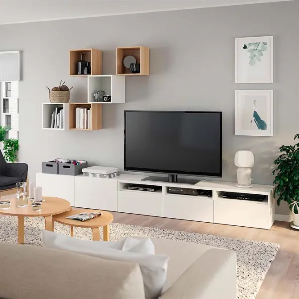 Гостиная Ikea Besta/Eket Модульная / Oak photo 3 Гостиная Ikea Besta/Eket Модульная / Oak photo 3