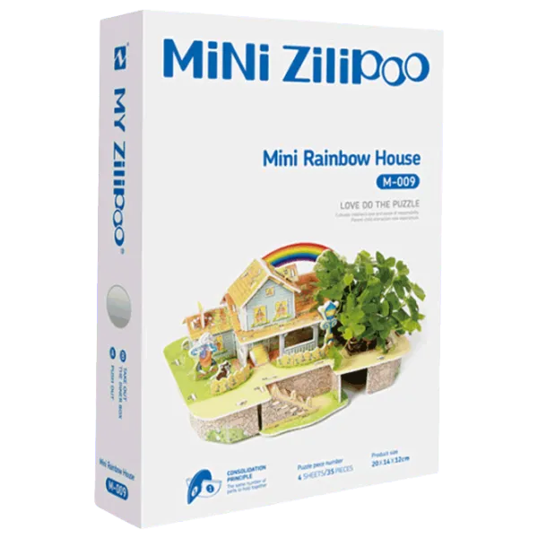 Puzzle Zilipoo Mini Rainbow House / Numărul de piese: 35 photo 1