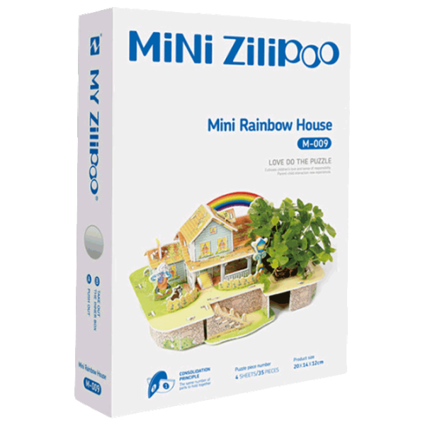 Puzzle Zilipoo Mini Rainbow House / Numărul de piese: 35 photo 1