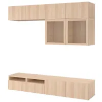 Living Ikea Besta Modulară / Stejar alb