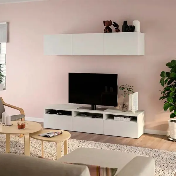 Гостиная Ikea Besta/Lappviken Модульная / White photo 2 Гостиная Ikea Besta/Lappviken Модульная / White photo 2