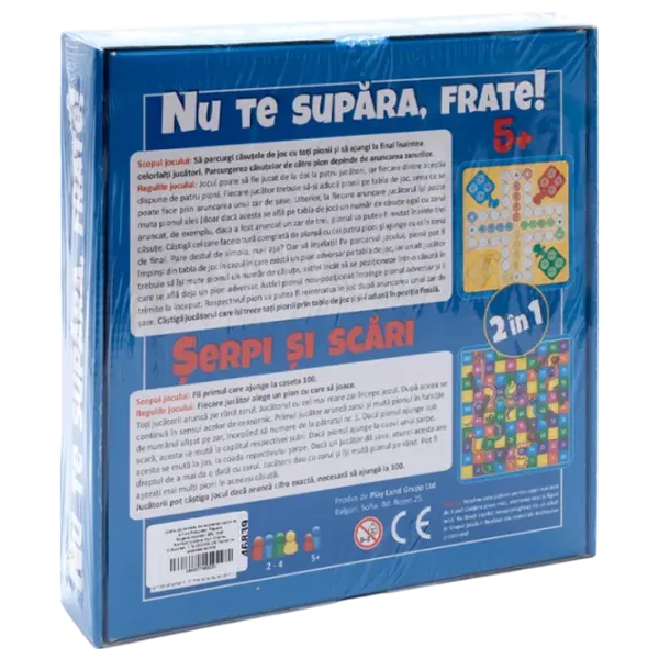 Joc de masă PlayLand Nu te supăra, frate! Șerpi și scări 3+/ Strategie photo 2