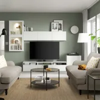 Living Ikea Besta/Eket Modulară / White photo 2