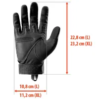 Mănuși tactice pentru bărbați Reis NC1798 Black / Cu degete photo 5