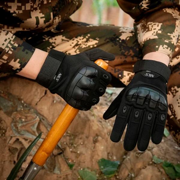 Mănuși tactice pentru bărbați Reis NC1798 Black / Cu degete photo 6