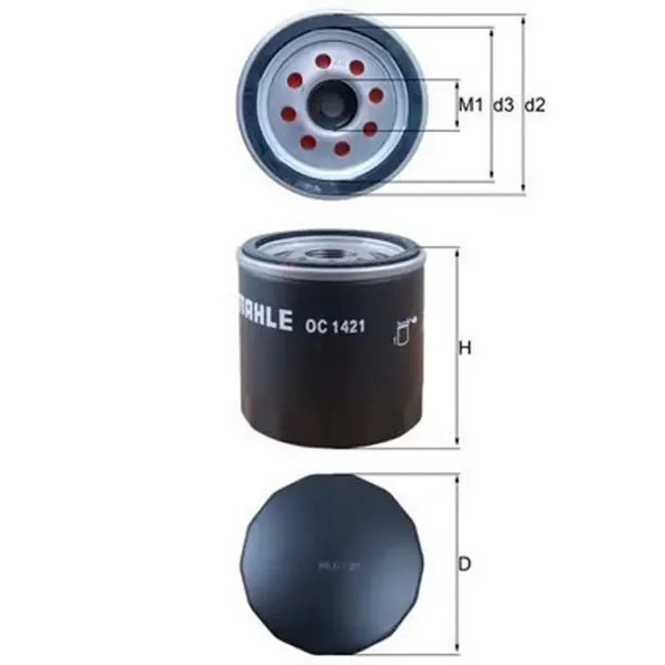 Масляный фильтр Mahle OC 1421 MHL-OC 1421 photo 3