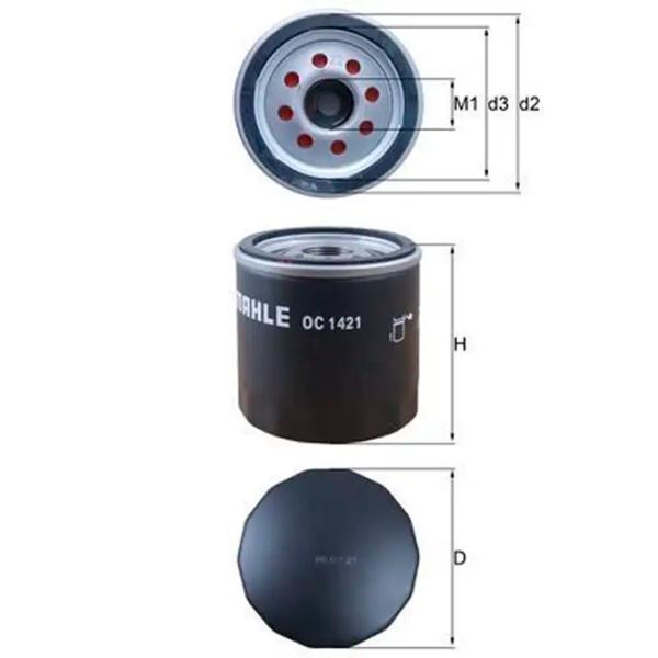 Масляный фильтр Mahle OC 1421 MHL-OC 1421 photo 3
