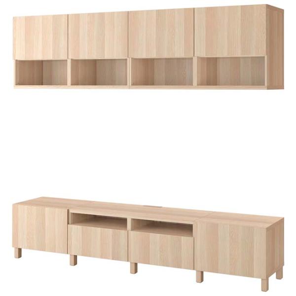 Living Ikea Besta Modulară / Stejar photo 1
