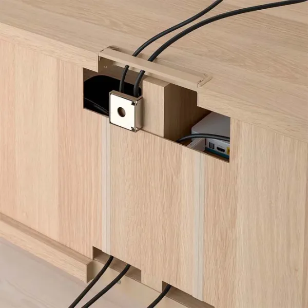 Living Ikea Besta Modulară / Stejar photo 5