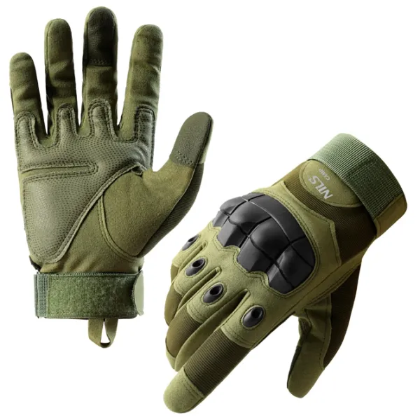 Mănuși tactice pentru bărbați Reis NC1798 Green / Cu degete photo 1