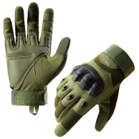 Mănuși tactice pentru bărbați Reis NC1798 Green / Cu degete