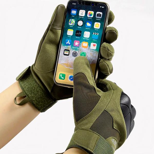 Mănuși tactice pentru bărbați Reis NC1798 Green / Cu degete photo 5