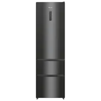 Холодильник Hisense RM469N4AFD1 с нижней морозильной камерой 368 л / 200 cm / Черный