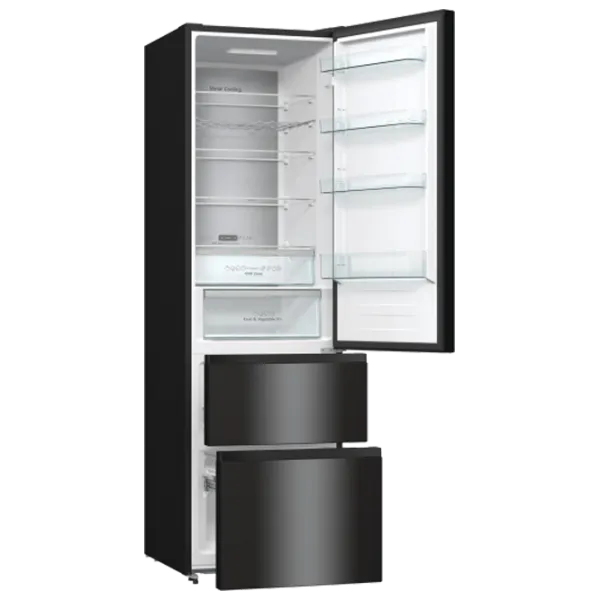 Frigider Hisense RM469N4AFD1 cu congelator jos 368 l / 200 cm / Black photo 5