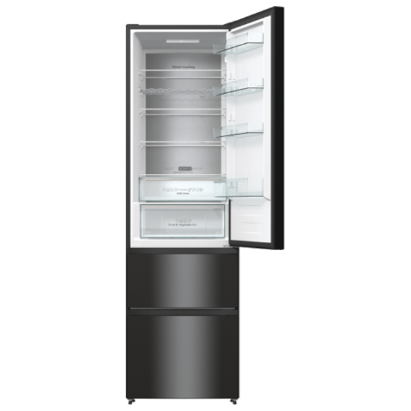 Frigider Hisense RM469N4AFD1 cu congelator jos 368 l / 200 cm / Black photo 6