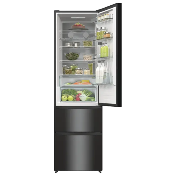 Frigider Hisense RM469N4AFD1 cu congelator jos 368 l / 200 cm / Black photo 7