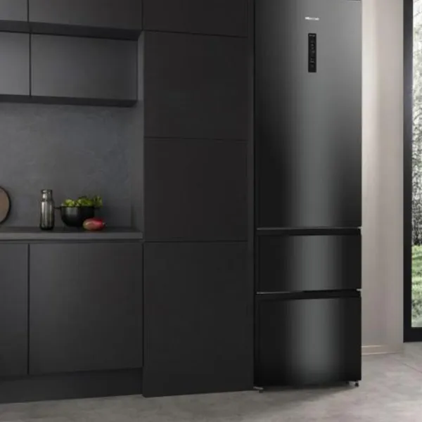 Frigider Hisense RM469N4AFD1 cu congelator jos 368 l / 200 cm / Black photo 14