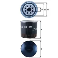 Масляный фильтр Mahle OC 1673 MHL-OC 1673 photo 3