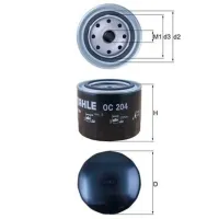Filtru de ulei Mahle OC 204 MHL-OC 204 photo 3
