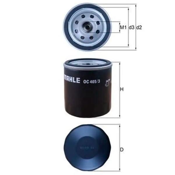 Масляный фильтр Mahle OC 405/3 MHL-OC 405/3 photo 3