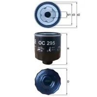 Filtru de ulei Mahle OC 295 MHL-OC 295 photo 3