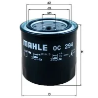 Filtru de ulei Mahle OC 294 MHL-OC 294 photo 3