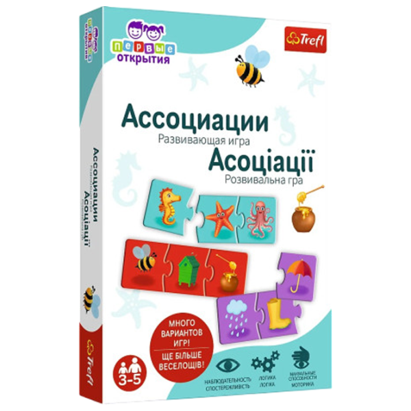 Развивающий набор Trefl Associations 3+/ Развитие photo 1 Развивающий набор Trefl Associations 3+/ Развитие photo 1