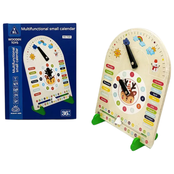 Развивающий набор New World Calendar with clock 2+/ Логическая игра photo 1