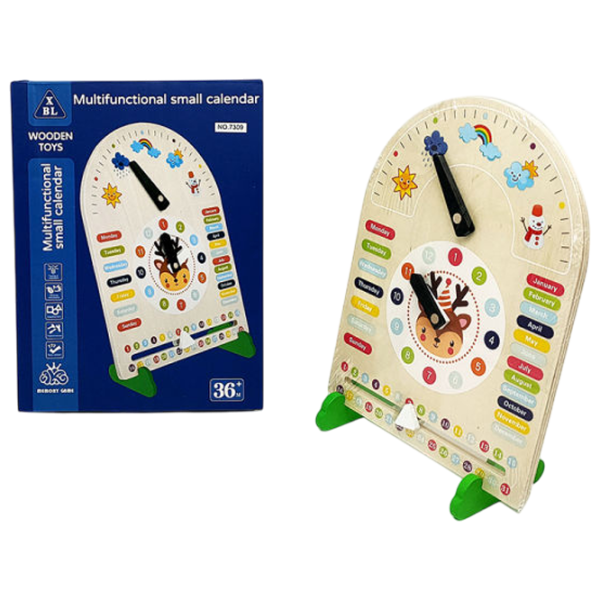 Развивающий набор New World Calendar with clock 2+/ Логическая игра photo 1