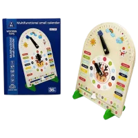 Joc educativ New World Calendar with clock 2+/ Joc de logică
