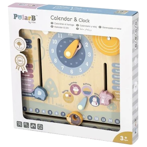 Развивающий набор PolarB Calendar & Clocks 1+/ Логическая игра photo 1 Развивающий набор PolarB Calendar & Clocks 1+/ Логическая игра photo 1