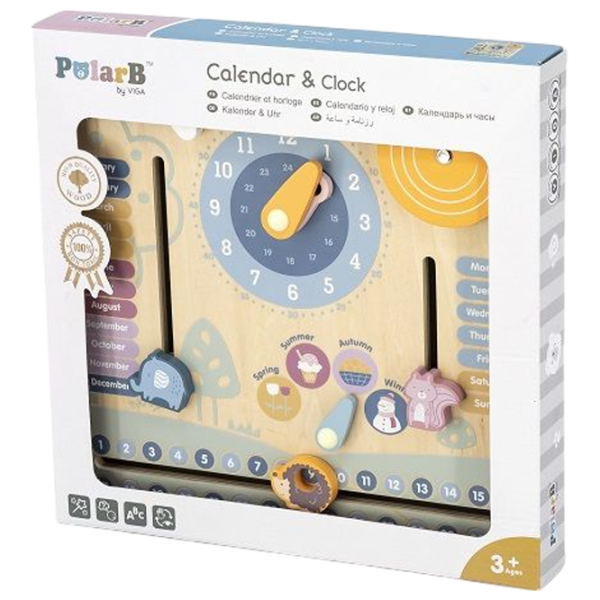 Развивающий набор PolarB Calendar & Clocks 1+/ Логическая игра photo 1 Развивающий набор PolarB Calendar & Clocks 1+/ Логическая игра photo 1