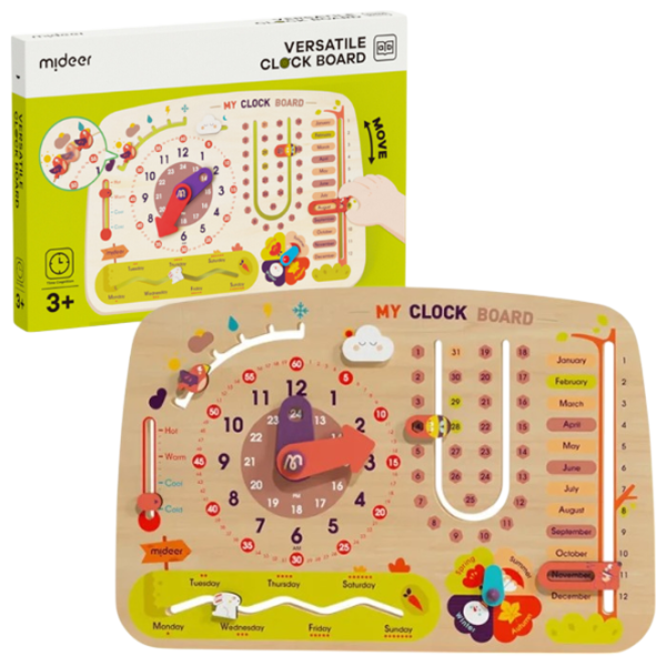 Развивающий набор Mideer My Clock Board 2+/ Логическая игра photo 3