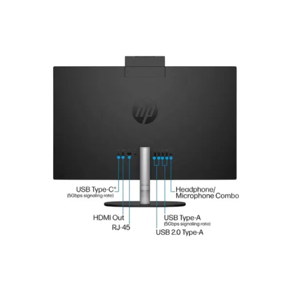 All-in-One PC HP AIO 24" Full HD Ryzen 3/ 24-cr0023ci/ 8 GB/ 512 GB/ Black photo 5