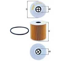 Filtru de ulei Mahle OX 339/2D MHL-OX 339/2D photo 2