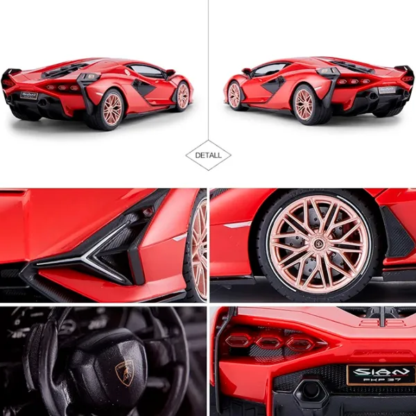 Машинка Rastar Lamborghini SIAN 97700 8 км/ч / 2.4 ГГц / Серый Красный photo 4 Машинка Rastar Lamborghini SIAN 97700 8 км/ч / 2.4 ГГц / Серый Красный photo 4