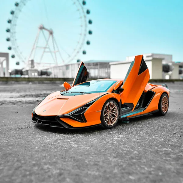 Машинка Rastar Lamborghini SIAN 97700 8 км/ч / 2.4 ГГц / Серый Оранжевый photo 6