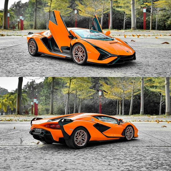 Машинка Rastar Lamborghini SIAN 97700 8 км/ч / 2.4 ГГц / Серый Оранжевый photo 8