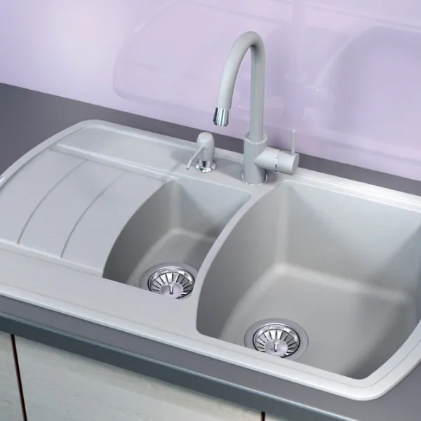 Кухонная мойка Florentina Nire 860 K 86 x 51 / Искусственный камень / Antracit photo 3