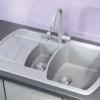Кухонная мойка Florentina Nire 860 K 86 x 51 / Искусственный камень / Antracit photo 3