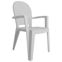 Садовый стул Sanja Avala ratan Пластик / Пластик / Белый 
