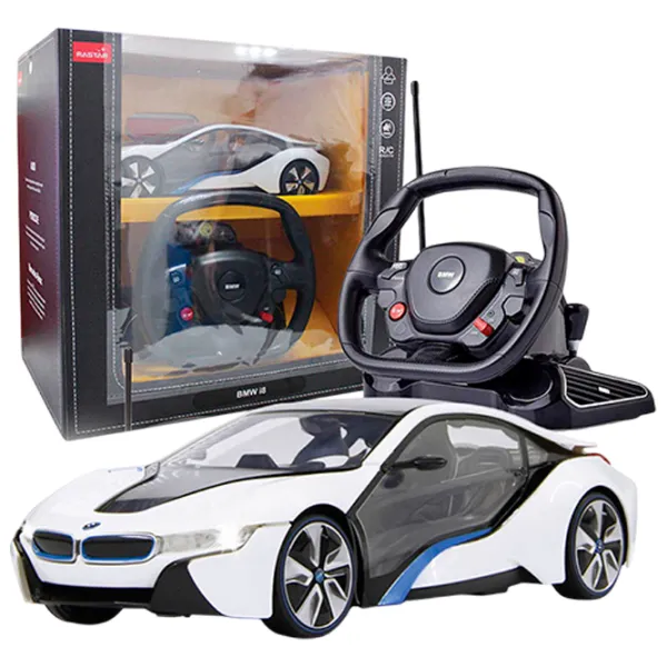 Mașină Rastar BMW i8 49600-8 8 km/h / 2.4 GHz / Gray White photo 4 Mașină Rastar BMW i8 49600-8 8 km/h / 2.4 GHz / Gray White photo 4