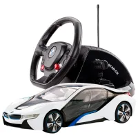 Mașină Rastar BMW i8 49600-8 8 km/h / 2.4 GHz / Gray White photo 7