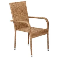 Scaun de grădină Green Bay BAY Metal / Ratan artificial / Brown 