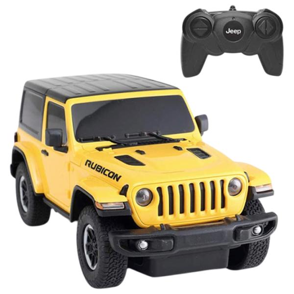 Mașină Rastar JEEP Wrangler JL 79500 8 km/h / 2.4 GHz / Black Yellow photo 3
