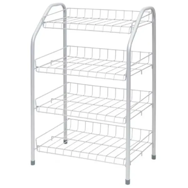 Etajeră pentru încălțăminte Nika ЭТ2 70 x 46 x 28 /Gray /Gray photo 1