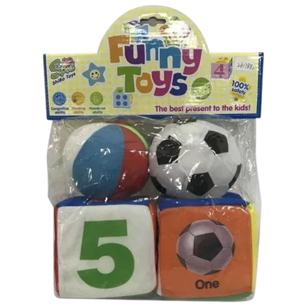 Развивающий набор New World Funny Toys 1+/ Набор кубиков photo 1